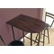 Monarch Specialties Home Bar, Bar Table, Bar Height, Pub, 36" Rectangular, Small, Kitchen, Metal, Laminate, Brown, Black I 2345 - alternate 3
